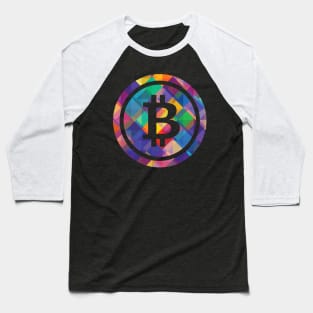 Bitcoin BTC coin Crypto coin Cryptocurrency Baseball T-Shirt